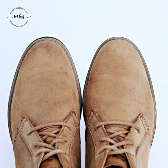 Mark Nason Loretto Suede Leather Boots Tan Men 8.5 - Picture 10 of 13